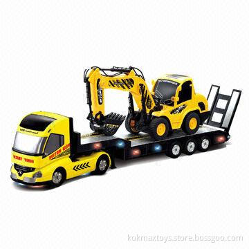 Multifunctional RC Construction Toy Trucks, 4*1.5V AA Engineer Car